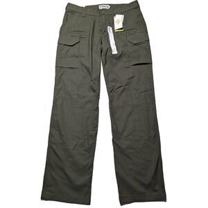 FIRST TACTICAL OD Green Cotton Blend Cargo V2 Tactical Pants - Women 16 Tall NEW